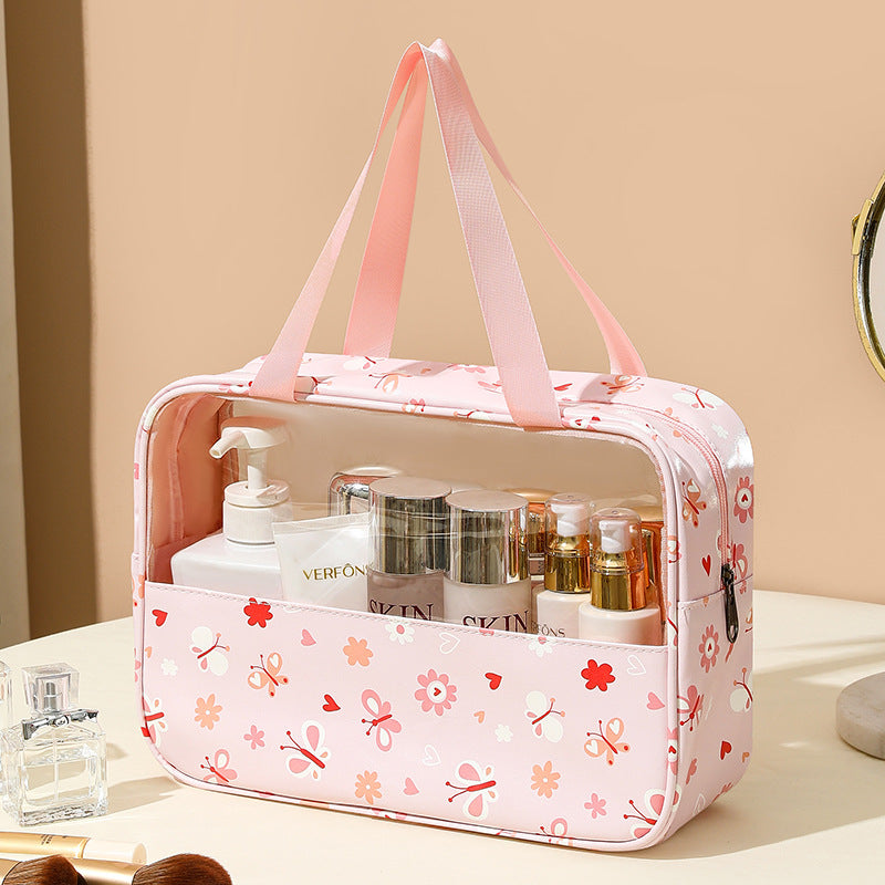 Transparent makeup bag