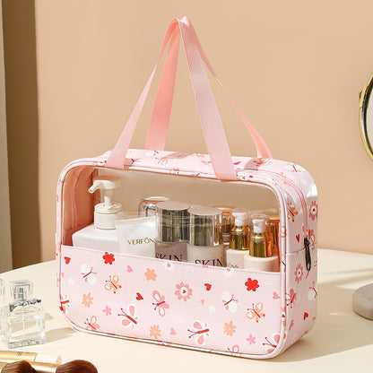 Transparent makeup bag