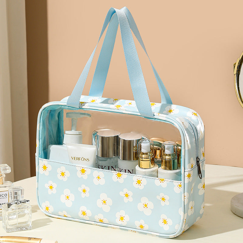 Transparent makeup bag