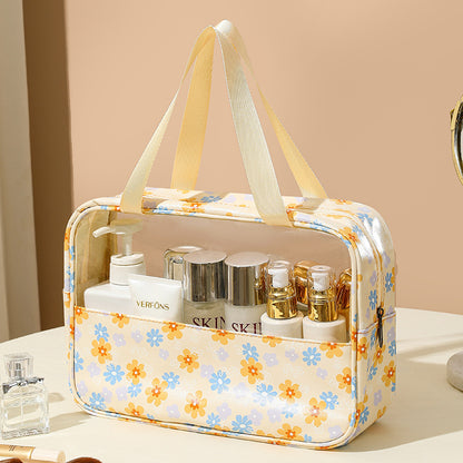 Transparent makeup bag