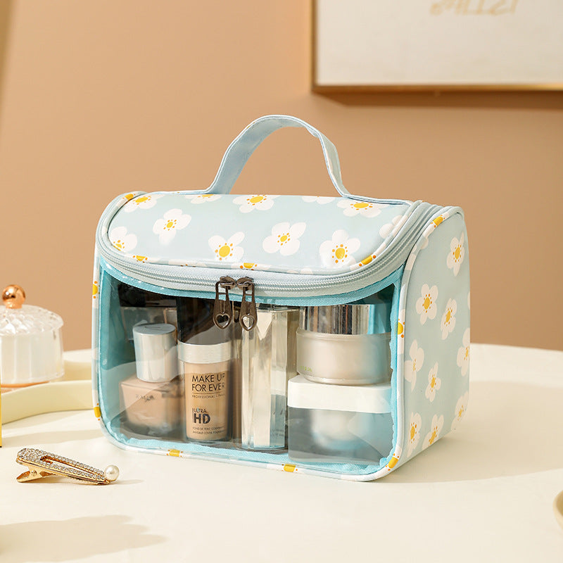Transparent makeup bag