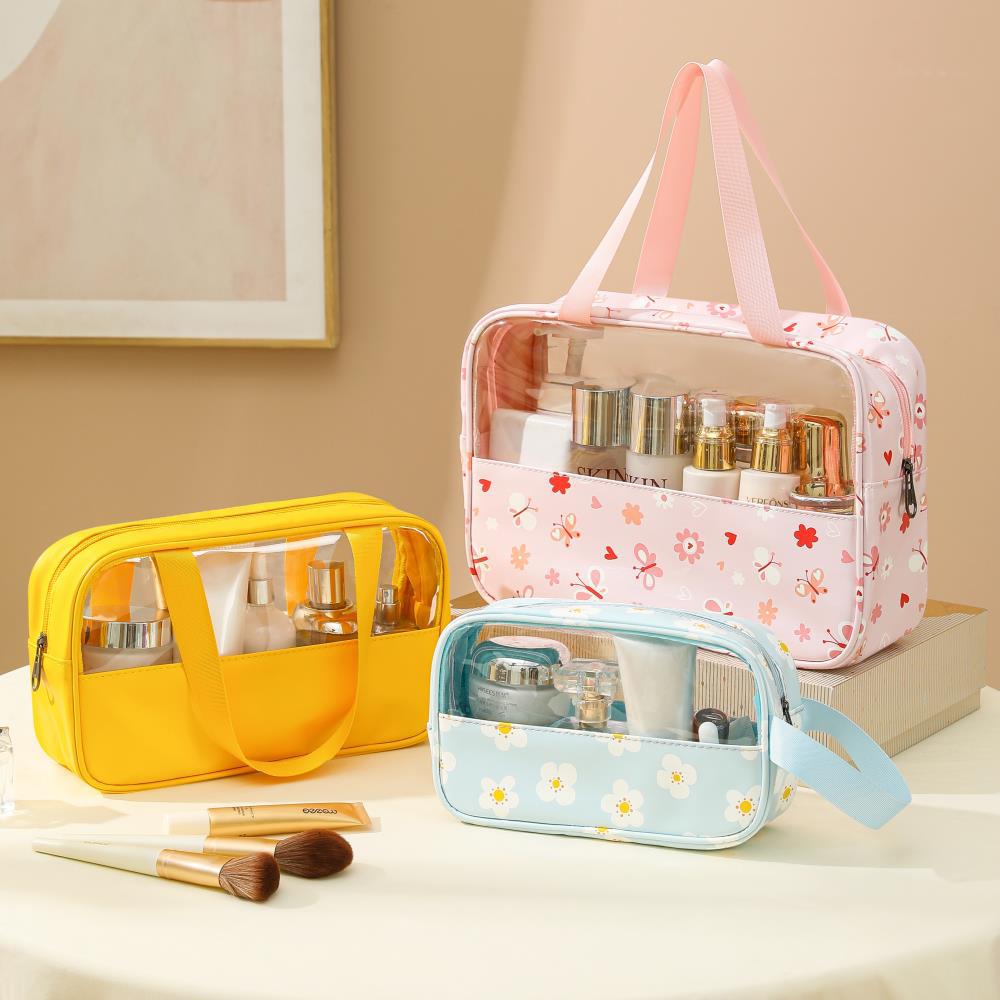 Transparent makeup bag