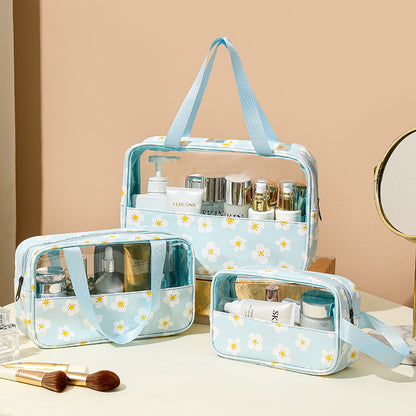 Transparent makeup bag