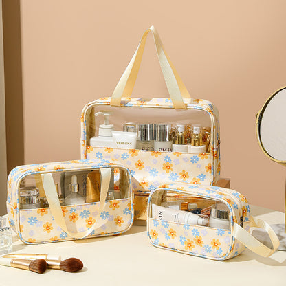 Transparent makeup bag