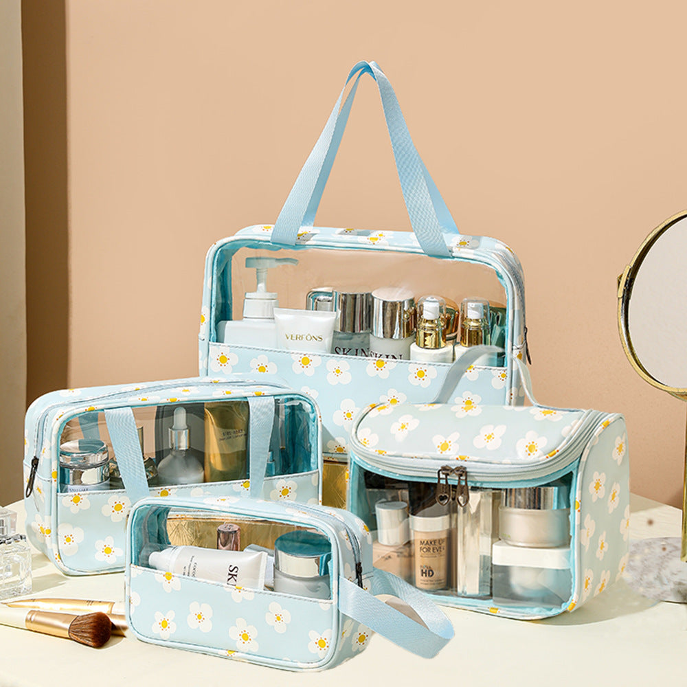 Transparent makeup bag