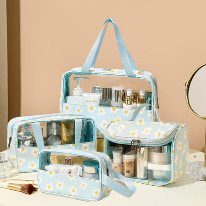 Transparent makeup bag
