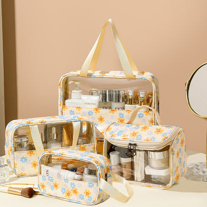 Transparent makeup bag