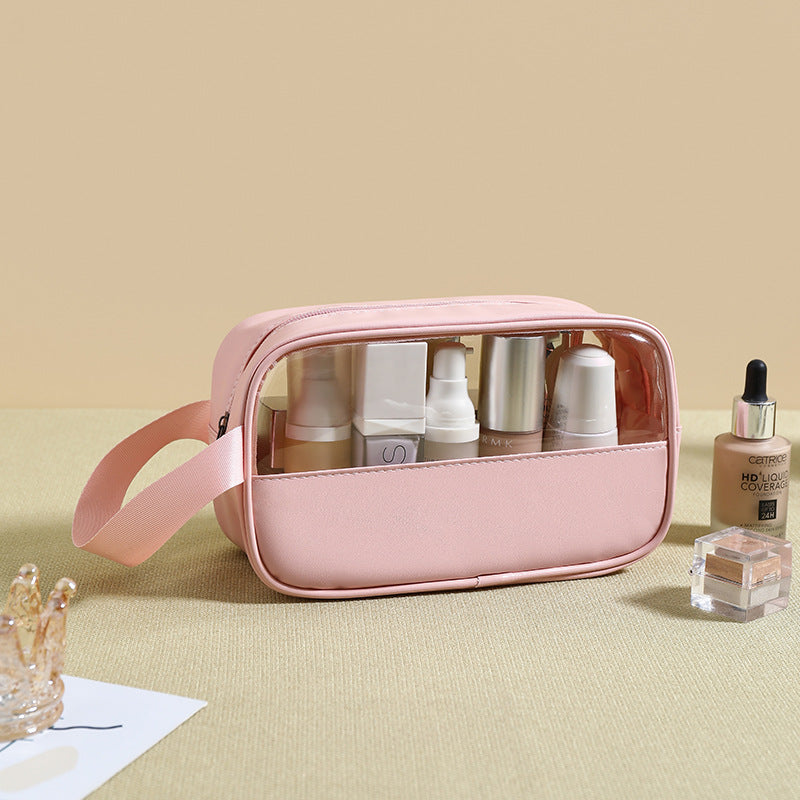 Transparent makeup bag