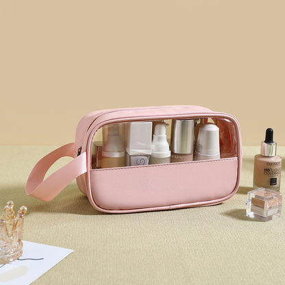 Transparent makeup bag