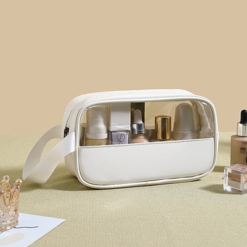 Transparent makeup bag
