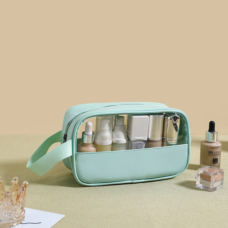 Transparent makeup bag
