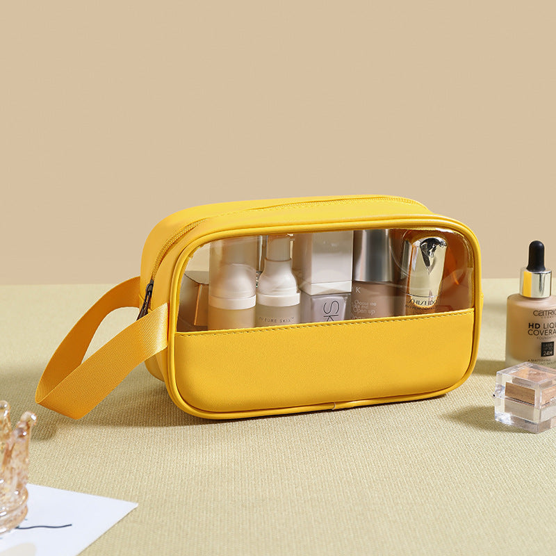 Transparent makeup bag