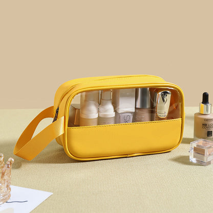 Transparent makeup bag