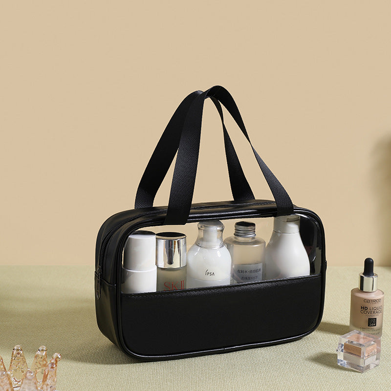 Transparent makeup bag