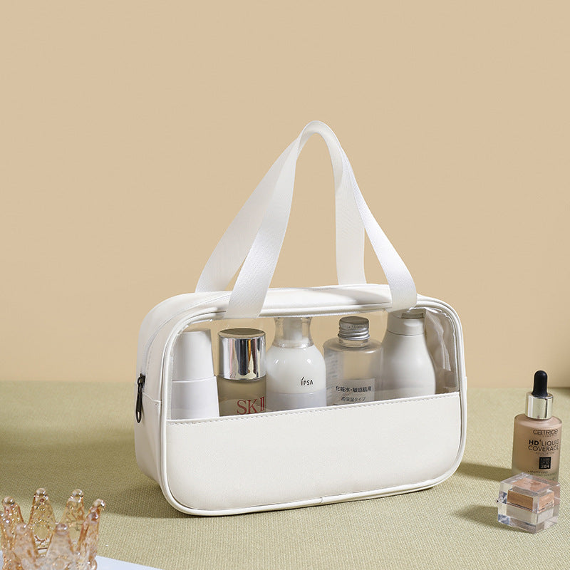 Transparent makeup bag