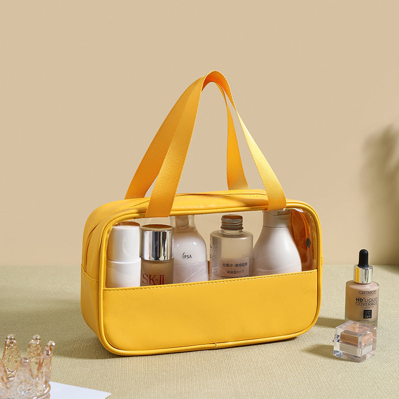 Transparent makeup bag