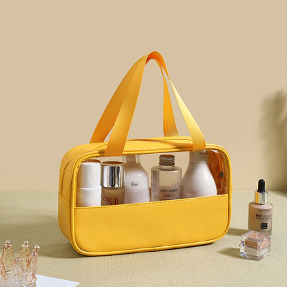 Transparent makeup bag