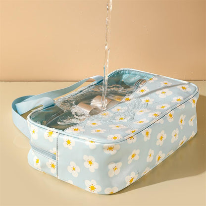 Transparent makeup bag