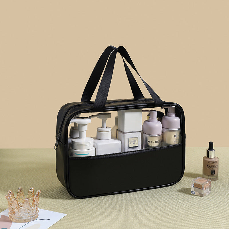 Transparent makeup bag