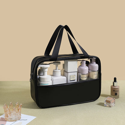 Transparent makeup bag