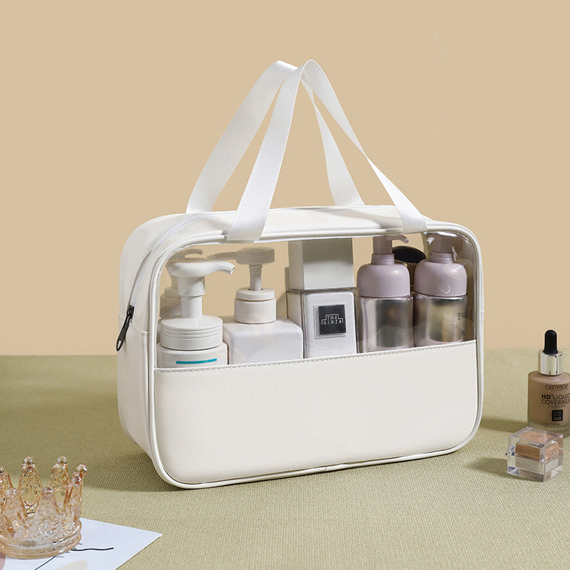 Transparent makeup bag