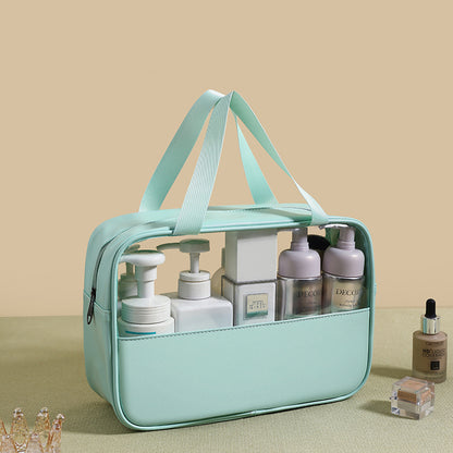 Transparent makeup bag
