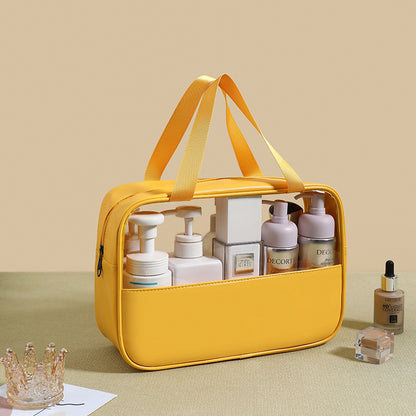 Transparent makeup bag