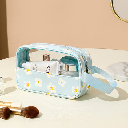 Transparent makeup bag