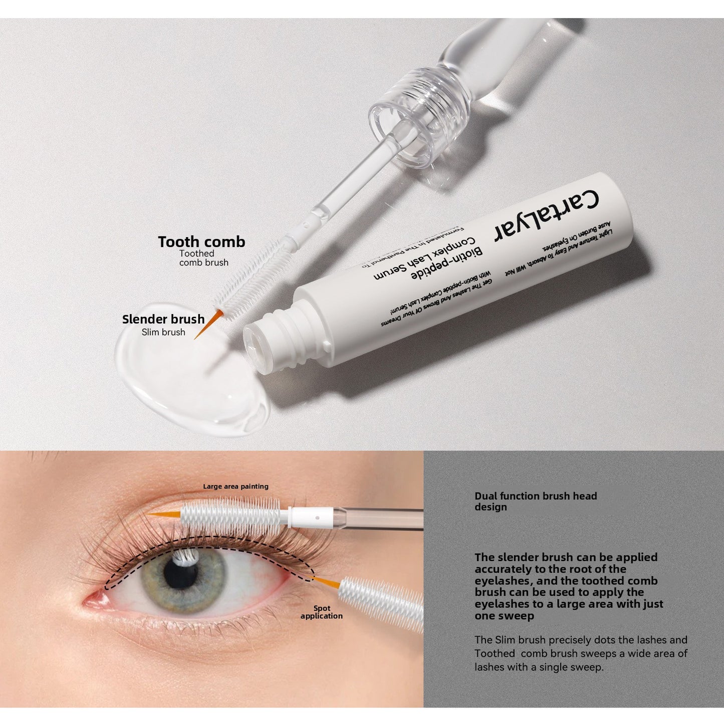 transparent mascara liquid