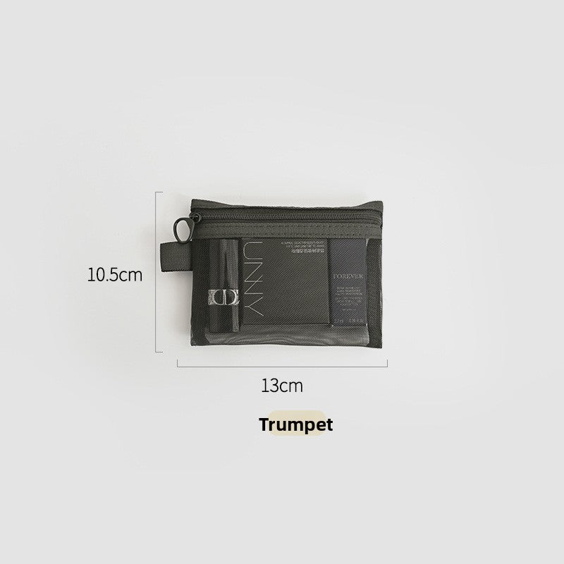 Transparent Mesh Cosmetic Organizer Bag
