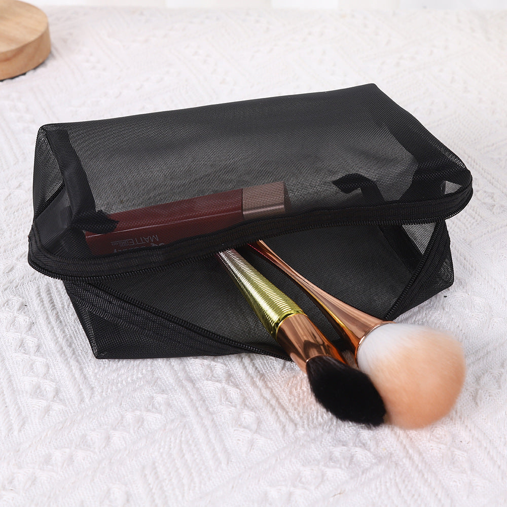 Transparent Mesh Makeup Toiletry Bag