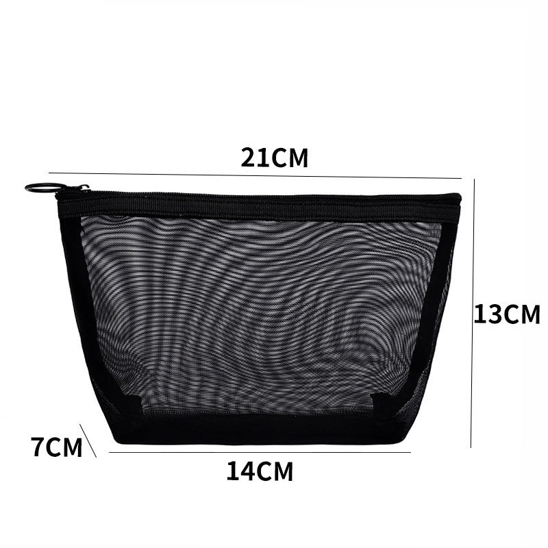 Transparent Mesh Makeup Toiletry Bag