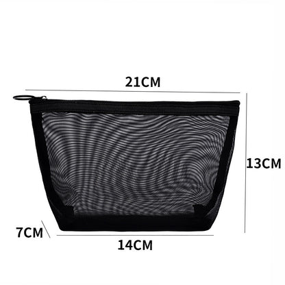 Transparent Mesh Makeup Toiletry Bag