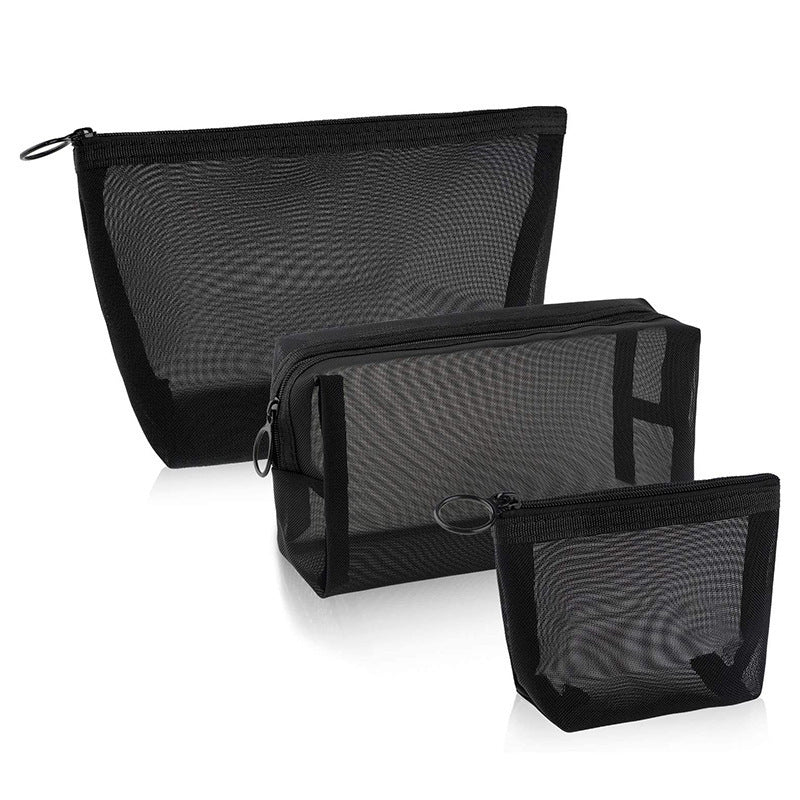 Transparent Mesh Makeup Toiletry Bag