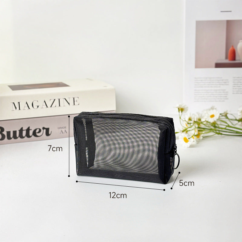 Transparent Mesh Makeup Toiletry Bag