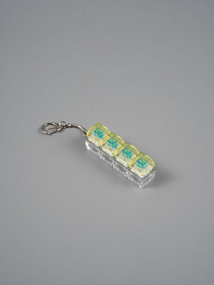 Transparent PC Key Decompression Toy Keychain