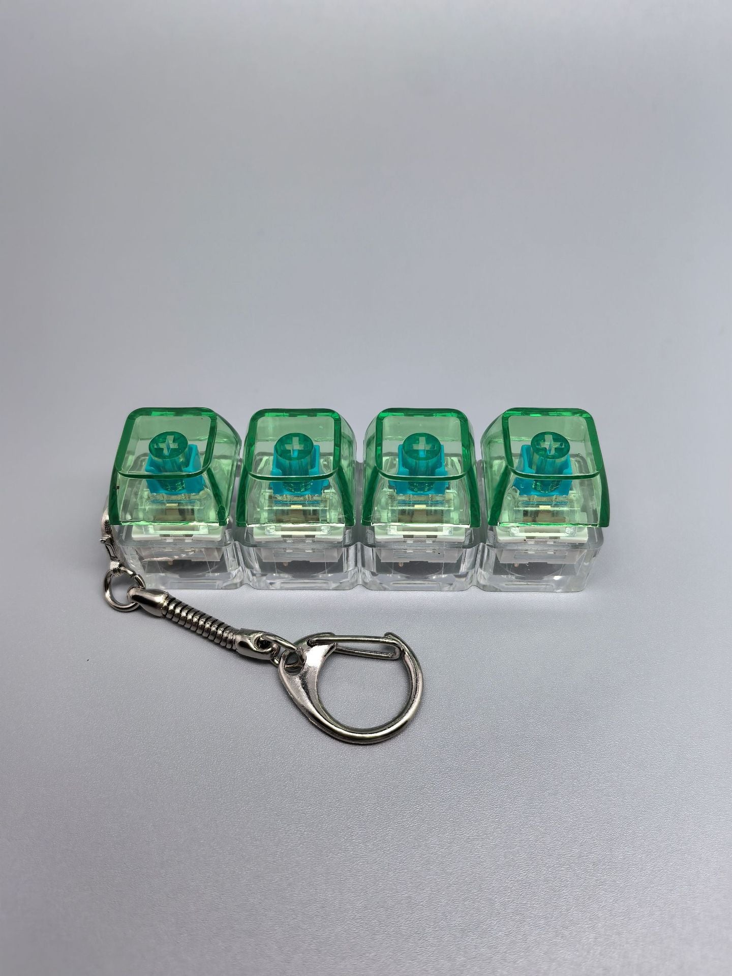 Transparent PC Key Decompression Toy Keychain