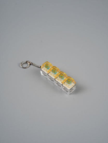 Transparent PC Key Decompression Toy Keychain