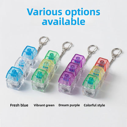 Transparent PC Key Decompression Toy Keychain