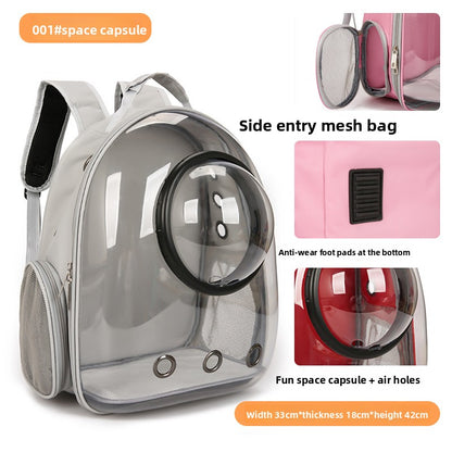 Transparent Pet Backpack Carrier
