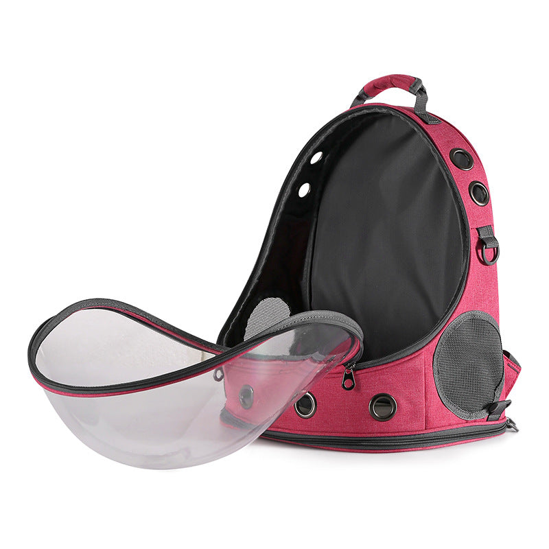 Transparent Pet Carrier Backpack with Ventilation
