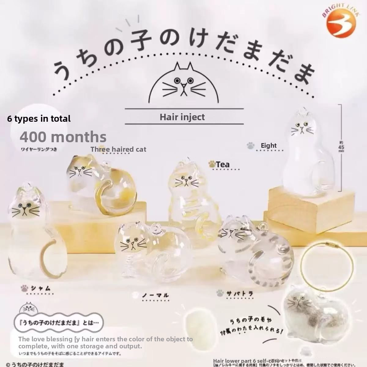 Transparent Pet Cat Hair Storage Pendant