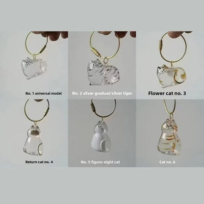 Transparent Pet Cat Hair Storage Pendant