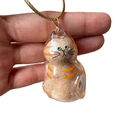Transparent Pet Cat Hair Storage Pendant
