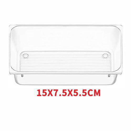 Transparent plastic drawer storage box