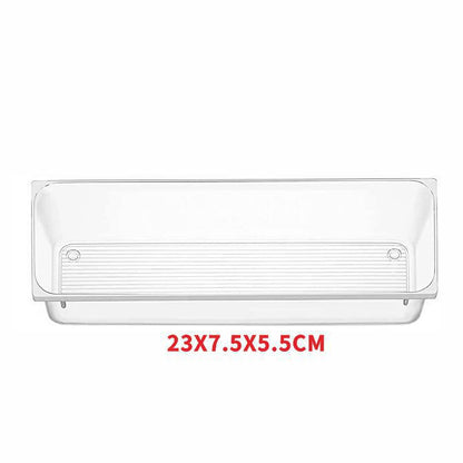 Transparent plastic drawer storage box