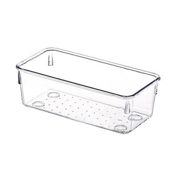 Transparent plastic drawer storage box