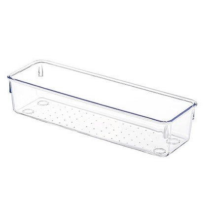 Transparent plastic drawer storage box