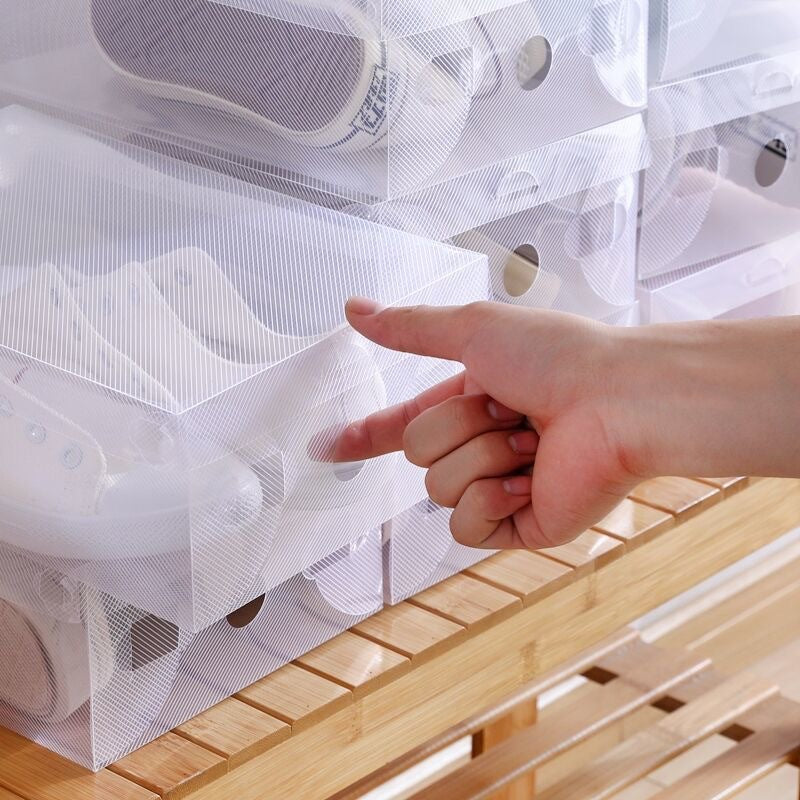 Transparent plastic moisture-proof storage box