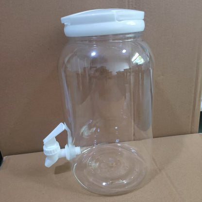 Transparent Plastic Water Bottle with Faucet